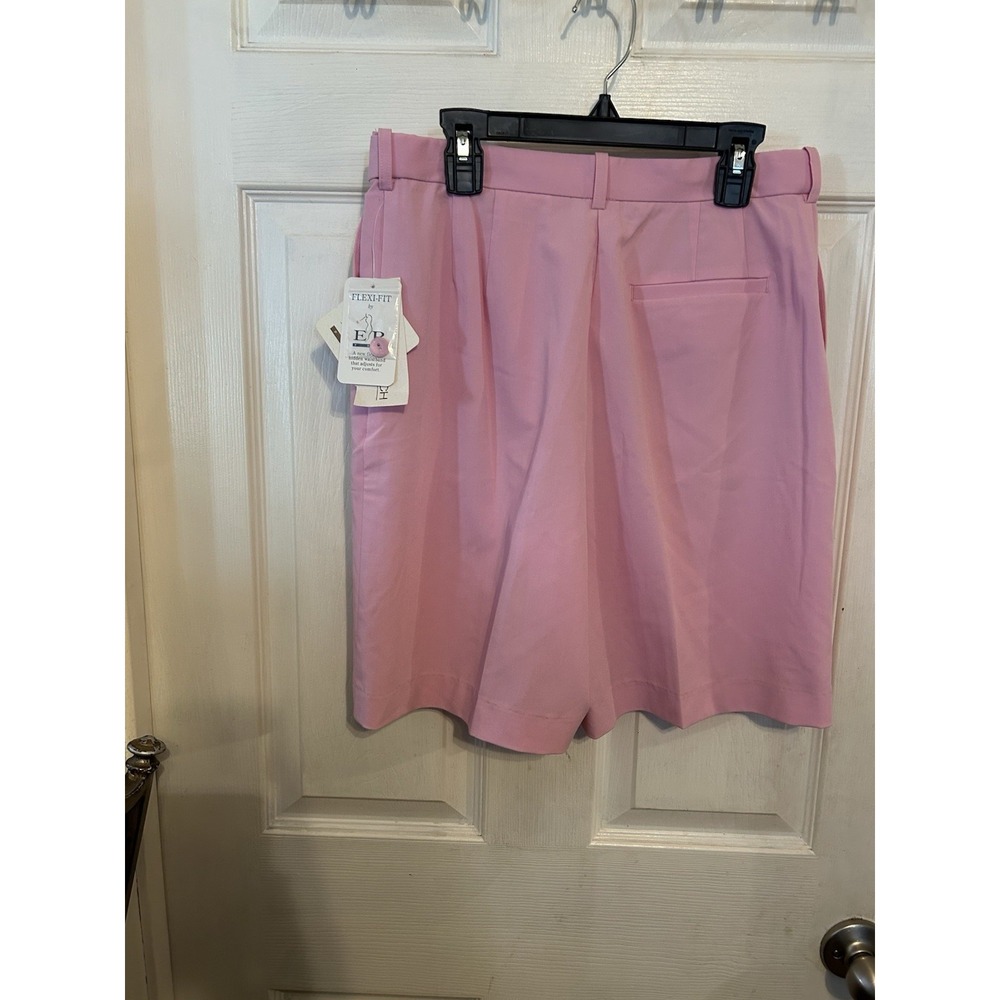EP Pro Womens Pink Flexi-Fit Flat Front Golf Shorts Size 4 New Sea Island